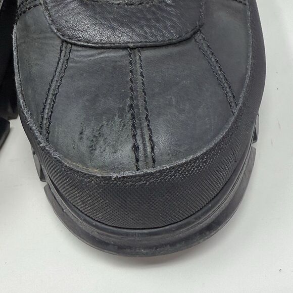 Polo Ralph Lauren Kilworth Duck Boots  Mens 13 Black Leather Zip Buckle Vintage main image 5